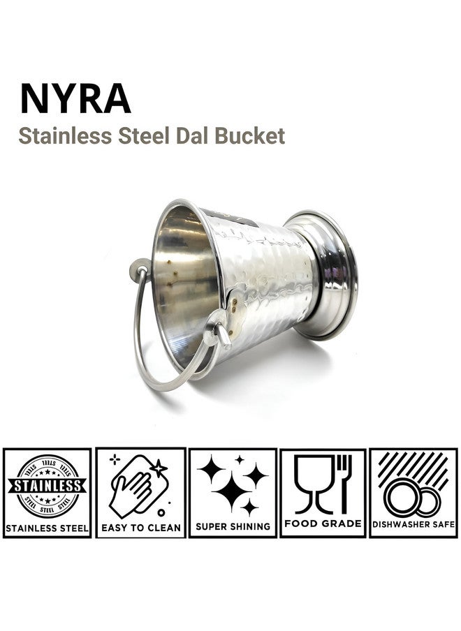 Nyra Kitchenware Stainless Steel Mini Serving Baltis - Set of 2 (300 ml Each) - Image 2